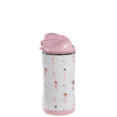 Ease2o 14oz | Leakproof 2-in-1 Kids Water Bottle with Straw & Chug Spout – Ballerina