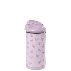Ease2o 14oz | Leakproof 2-in-1 Kids Water Bottle with Straw & Chug Spout – Flutter