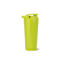 Insulated Shaker 24oz | Stainless Steel Protein Shaker, Silent Grate – Lemon Lime