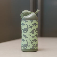 Ease2o 14oz | Leakproof 2-in-1 Kids Water Bottle with Straw & Chug Spout – Dinosaur