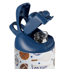 Ease2o 14oz | Leakproof 2-in-1 Kids Water Bottle with Straw & Chug Spout – All Stars