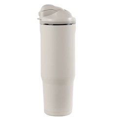 Ease2o 32oz | Compact Water Bottle with Straw & Chug Spout – Linen