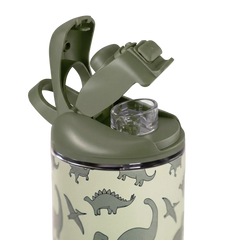 Ease2o 14oz | Leakproof 2-in-1 Kids Water Bottle with Straw & Chug Spout – Dinosaur