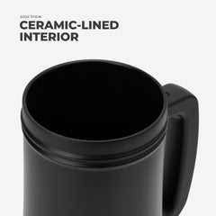 Stein 32oz | Ceramic-Lined Insulated Beer Stein – Black