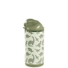 Ease2o 14oz | Leakproof 2-in-1 Kids Water Bottle with Straw & Chug Spout – Dinosaur