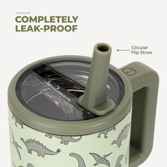 Traveler 20oz | Leakproof Kids Tumbler with Handle – Dinosaur