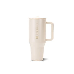 Traveler 32oz | Leakproof Insulated Tumbler with Handle – Cream
