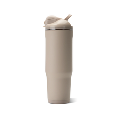 Ease2o 32oz | Compact Water Bottle with Straw & Chug Spout – Dune