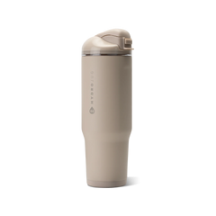 Ease2o 32oz | Compact Water Bottle with Straw & Chug Spout – Dune
