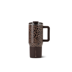 Coffee Traveler 20oz | Ceramic-Lined Insulated Travel Mug – Brown Leopard