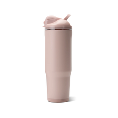 Ease2o 32oz | Compact Water Bottle with Straw & Chug Spout – Dusty Rose
