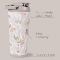 Insulated Shaker 24oz | Stainless Steel Protein Shaker, Silent Grate – Camo